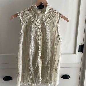 Anthropologie lace tank top